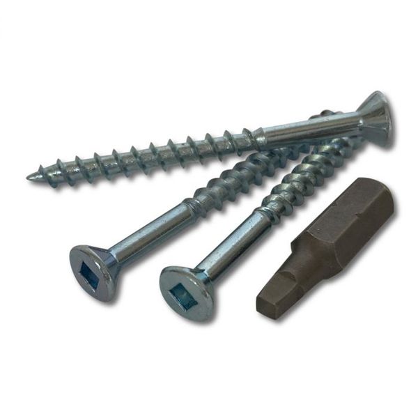 Ifasten CBC Square No6 ZP 3.5x16mm - 500 Pack With Bit