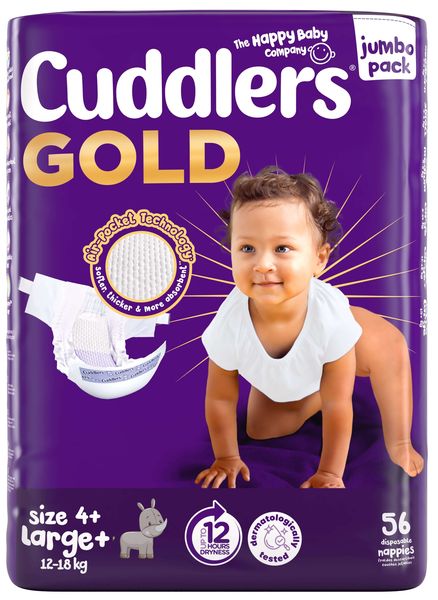 CUDDLERS GOLD Size 4+ LARGE+ Jumbo Pack 56