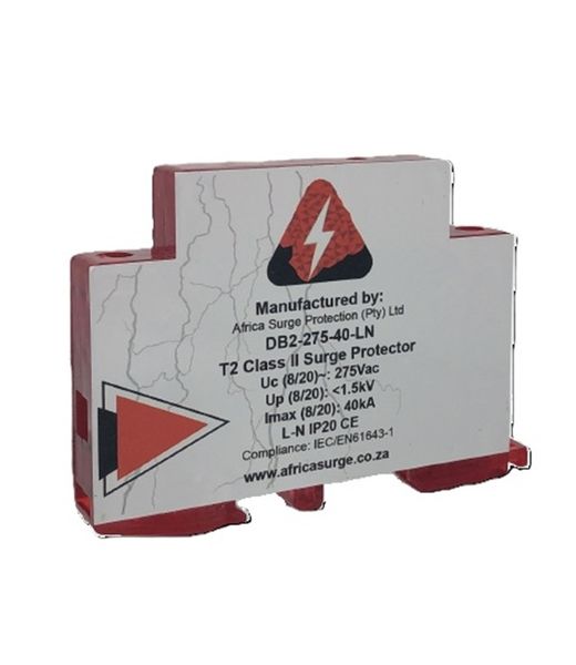 Africa Surge DB2-275-40LNE DB Board Protection for Live to Neutral / Earth