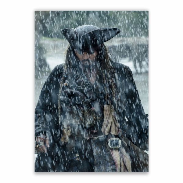 Jack Sparrow In the Rain Poster - A1