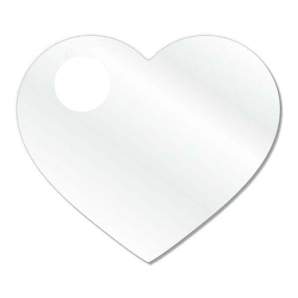 Heart-Shaped Cosmetic Mixing Palette - Transparent