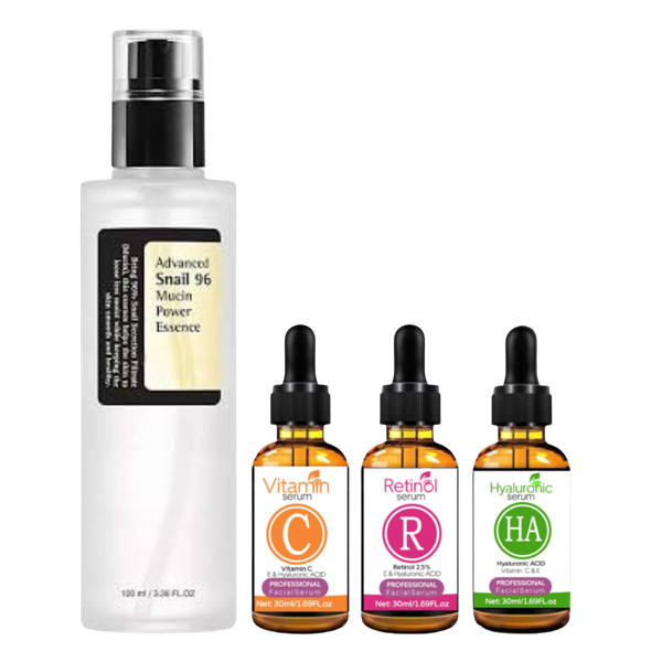 Advanced Snail 96 Mucin Power Essence and 3 Anti Ageing Serums