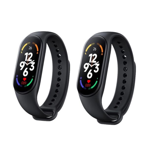 2pcs M7 Smart Bracelet Bluetooth Call Watch Sleep Health Monitoring
