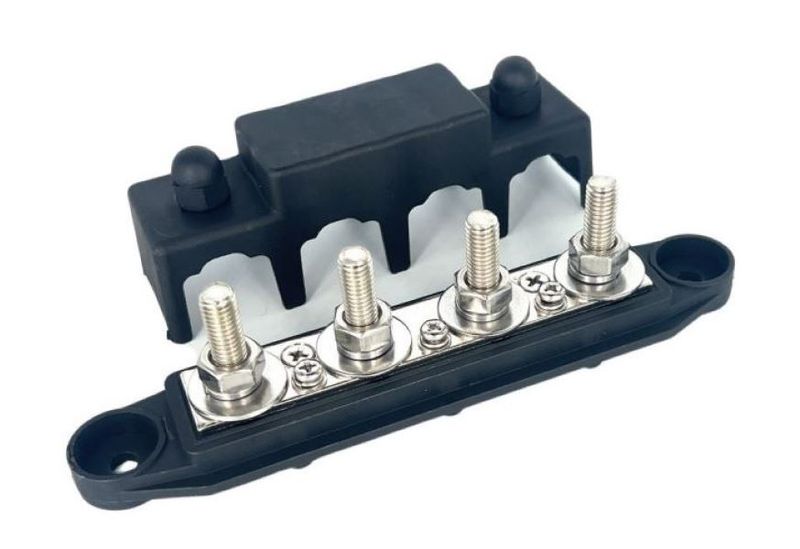 DC Bus Bar &amp; Cover (48V DC / 250A)(Black)