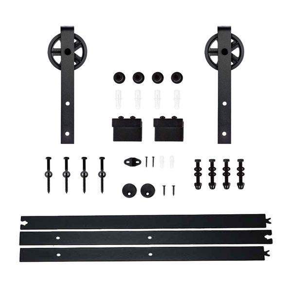 1.5-Meter Single Door Sliding Barn Door Track Hardware Kit