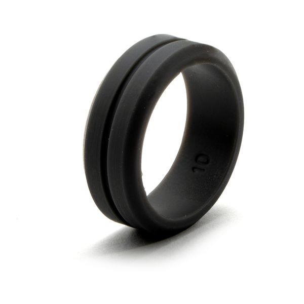 Silicone Ring - Quality Grey Silicone Ringin Gift Box