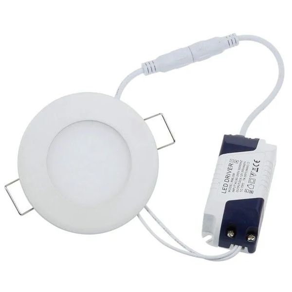 3W Round LED Panel Light - 10 Pack