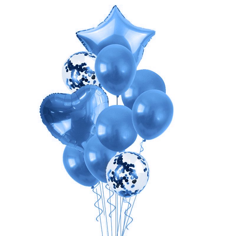 BubbleBean Royal Blue Bunched Party Helium Balloons 10 Piece Buy