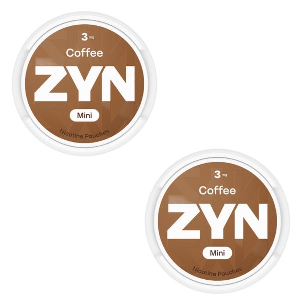 Zyn Mini Nicotine Pouches - Coffee 3mg - 2 Pack (30 Pouches)