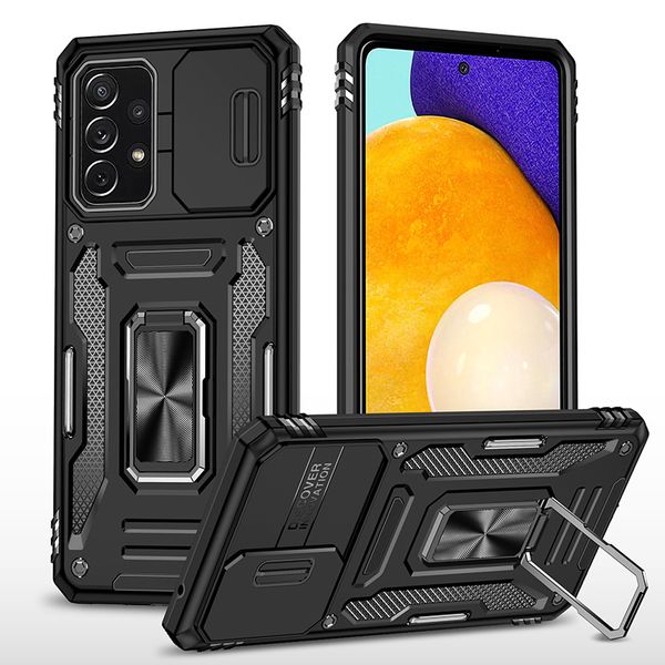 Sliding Camera Lens Cover Compatible With Samsung A13 4G Magnetic Ring Case