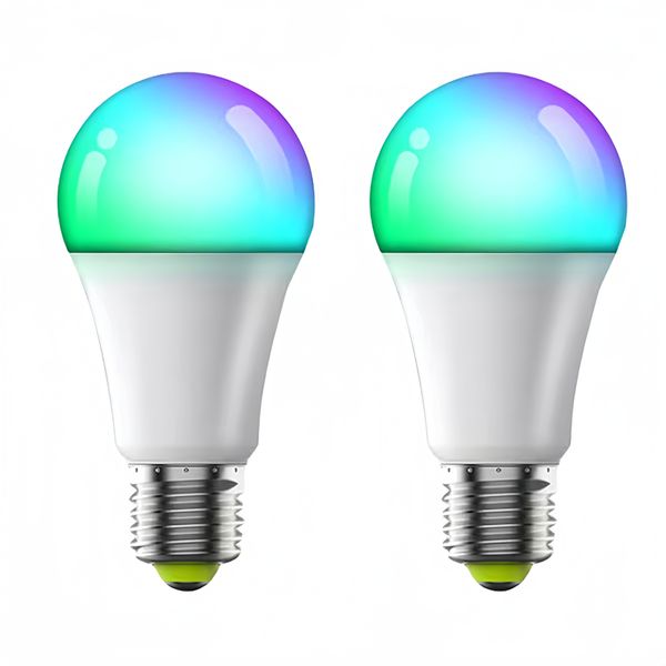 2PK Smart Light Bulbs Color Changing Light Bulbs Led Light Bulb 10W