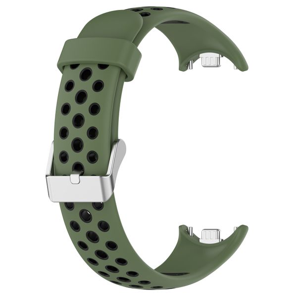 Two Color Silicone Watch Strap Compatible with Xiaomi Smart Band 9