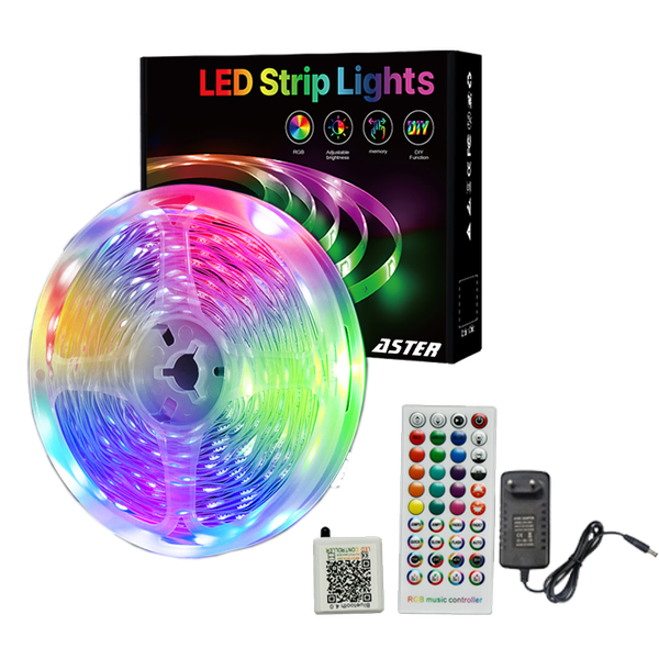 ASTER LED RGB Strip Lights for Bedroom with Remote &amp; App Control - 10M