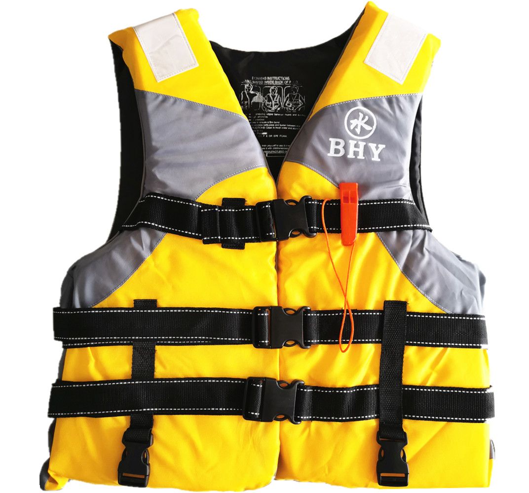 BHY Heavy Duty Life Jacket Adjustable Size Buoy Up To 120kg Body