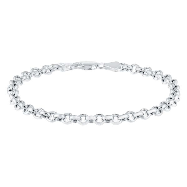 Broadway Jewellers - 925 Sterling Silver - Belcher Link Bracelet - 19cm