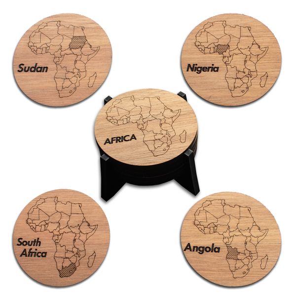 db Creative - African Country Coasters (set of 5)