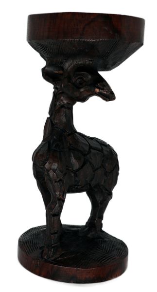 Hand Carved Wooden Giraffes Decorative Ostrich Egg Holder
