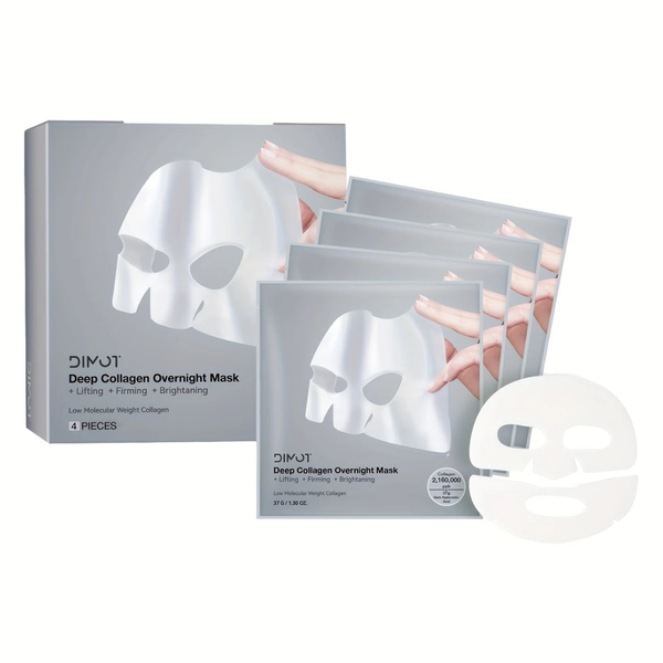 DIMOT Bio-Collagen Hydrogel Overnight Mask - 4 Pack