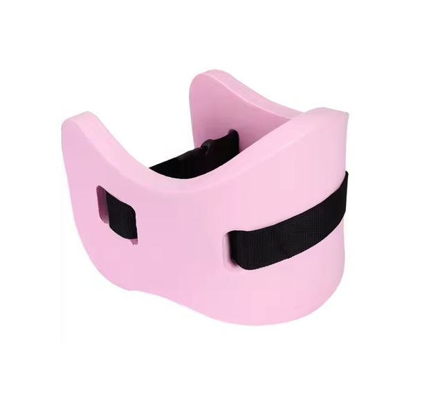 Swimming Waist Training Float Foam Swim Belt Equipment - Pink