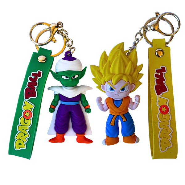 Dragon Ball Key Chain Figurine Set - Featuring Goku and Krillin - 2pc
