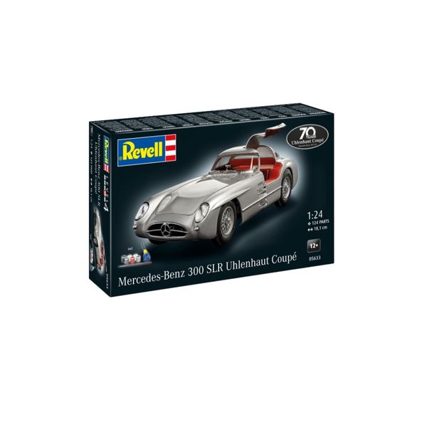 Revell - Gift Set 1/24 Mercedes-Benz 300 SLR 70th Anniversary - 124 Build Pieces
