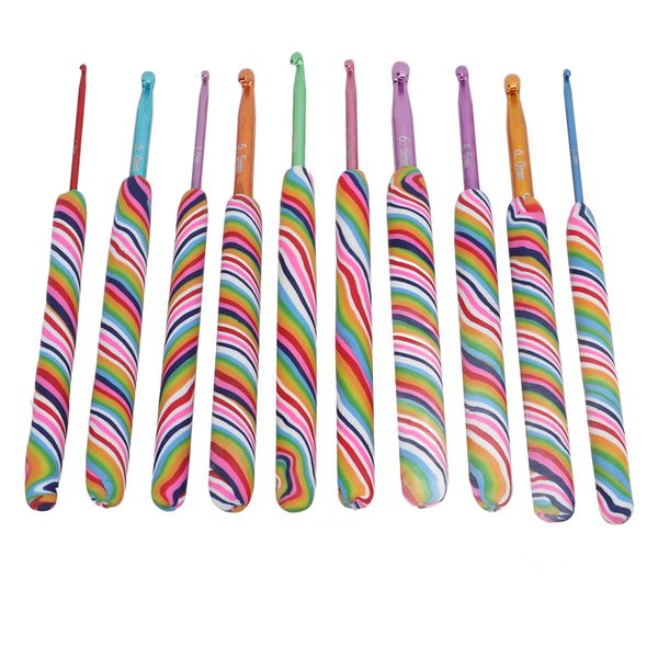 Ergonomic Crochet Hook Set for Easy Knitting Grip