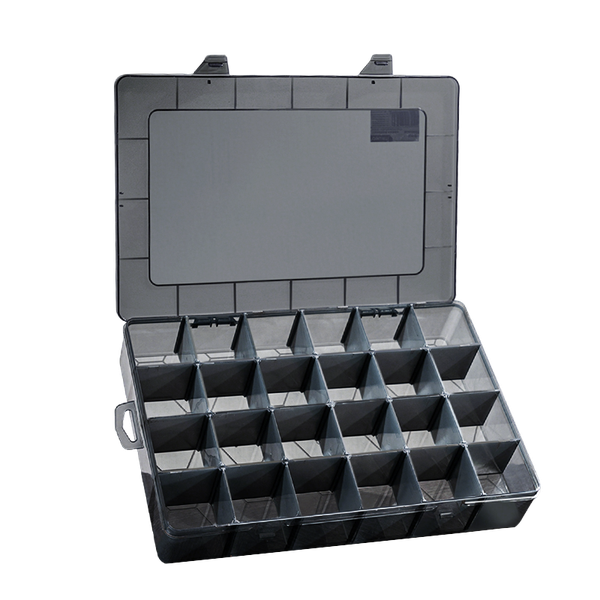Deli Parts Organizer Storage Box with 24 Removable Grids Sturdy Honeycomb