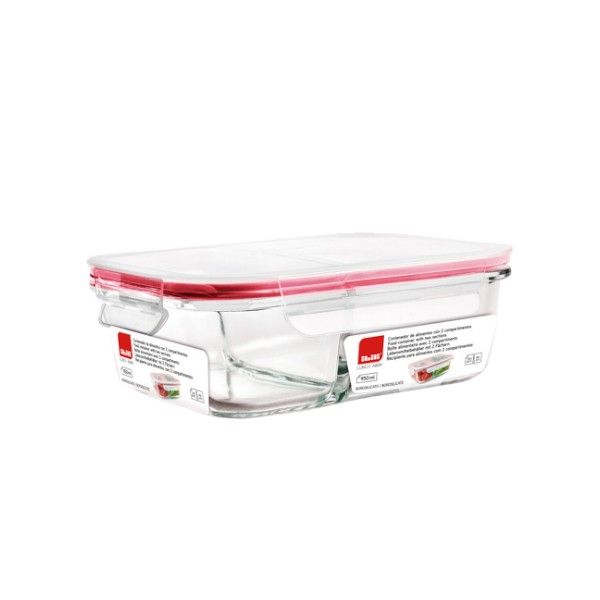 IBILI Borosilicate Food Container with Two Sections