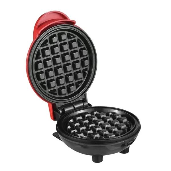 350W Round Breakfast Portable Nonstick Pancake Electric Waffle Make Machine