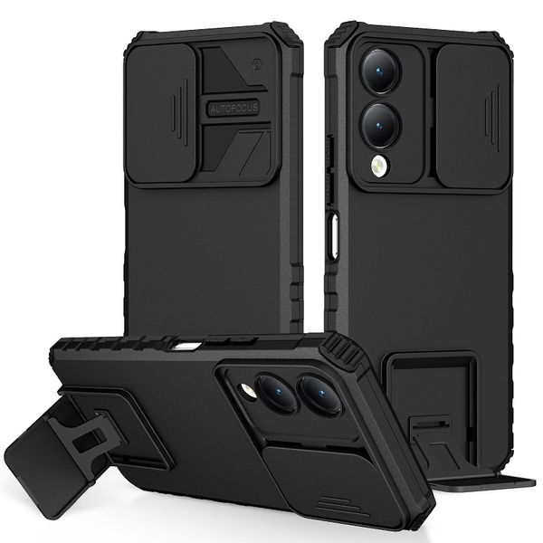 Phone Case Compatible With Vivo Y17s Slide Camera Lens Cover