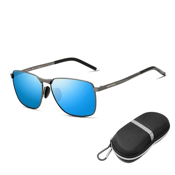Sunstorm - Classic Metal Frame Polarized Sunglasses for Men (Blue)