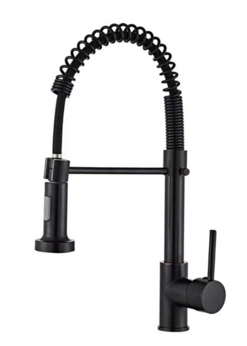 Hi Heavy Duty Spring Kitchen Sink Tap Mixer With Hose