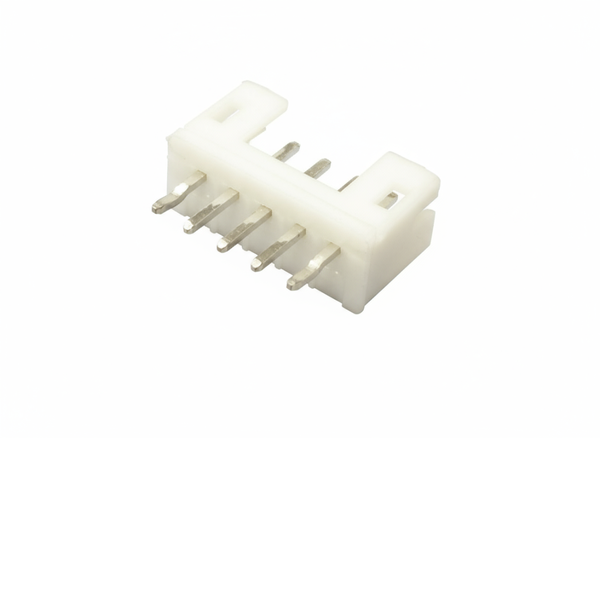XY132-05ST: 2.00mm 5-Way Low Profile SIL Header, Straight, Tin Plated