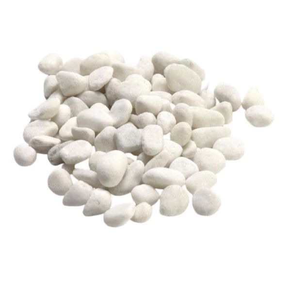 Bulk Pack 6 x White River Stone Pebbles - 1kg Each