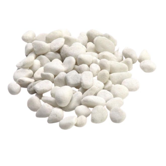 Bulk Pack 2 x White River Stone Pebbles - 1kg Each