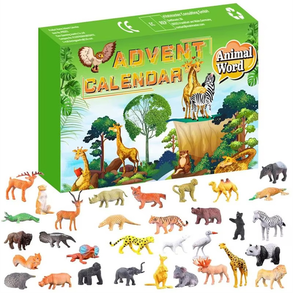 24 Animals Countdown Calendar Kit Merry Christmas Advents Calendar Christma