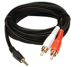 AV Aux 3.5mm Male Stereo Mini Jack to 2 RCA Converter Cable | Shop ...