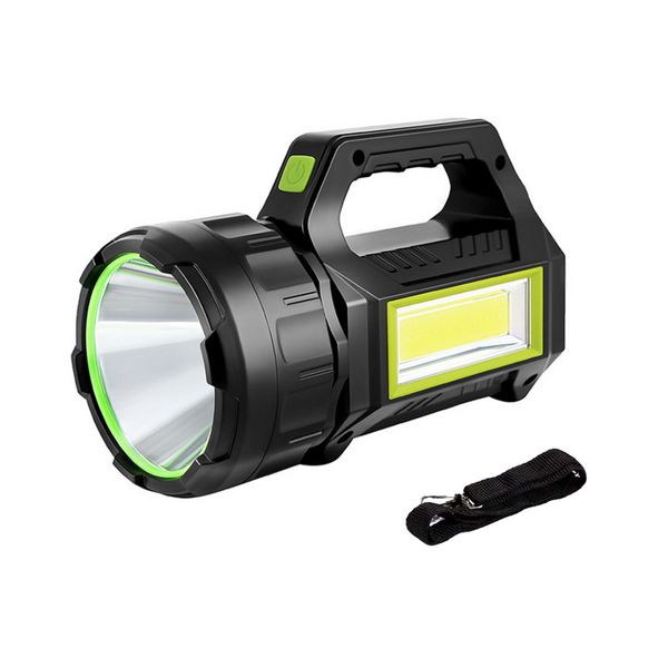 USB Rechargeable Spotlight with Solar Panel &amp; Super Bright for Loadshedding
