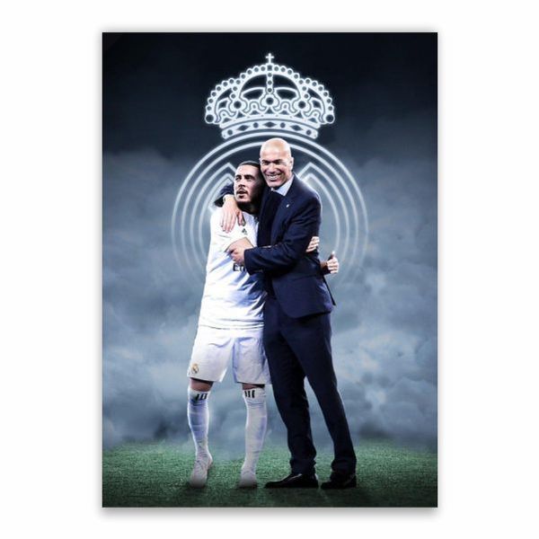 Hazard And Zidane Poster - A1