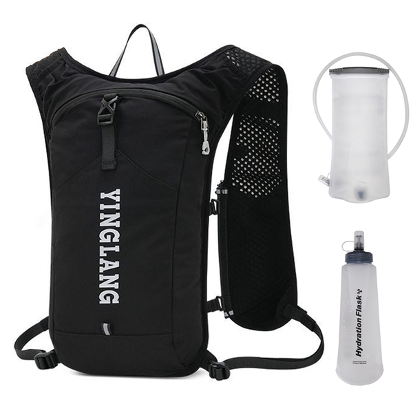 Running Vest Hydration Backpack Lightweight with Bladder &amp; Soft Flask