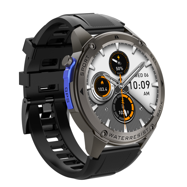 GPS Sports Watch - 1.43", L1+L5 Dual-Freq GPS, 50M Waterproof, 170+ Modes