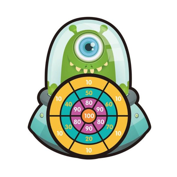 Olive Tree - Sticky Dart Ball and Dart Board Leisure Game Alien Aircraft