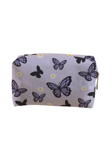 1 Piece - Velvet Makeup Bag - Multicolor