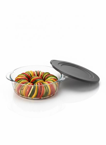 Borcam Glass Baking Casserole Dish with Lid - 251 x 220 mm