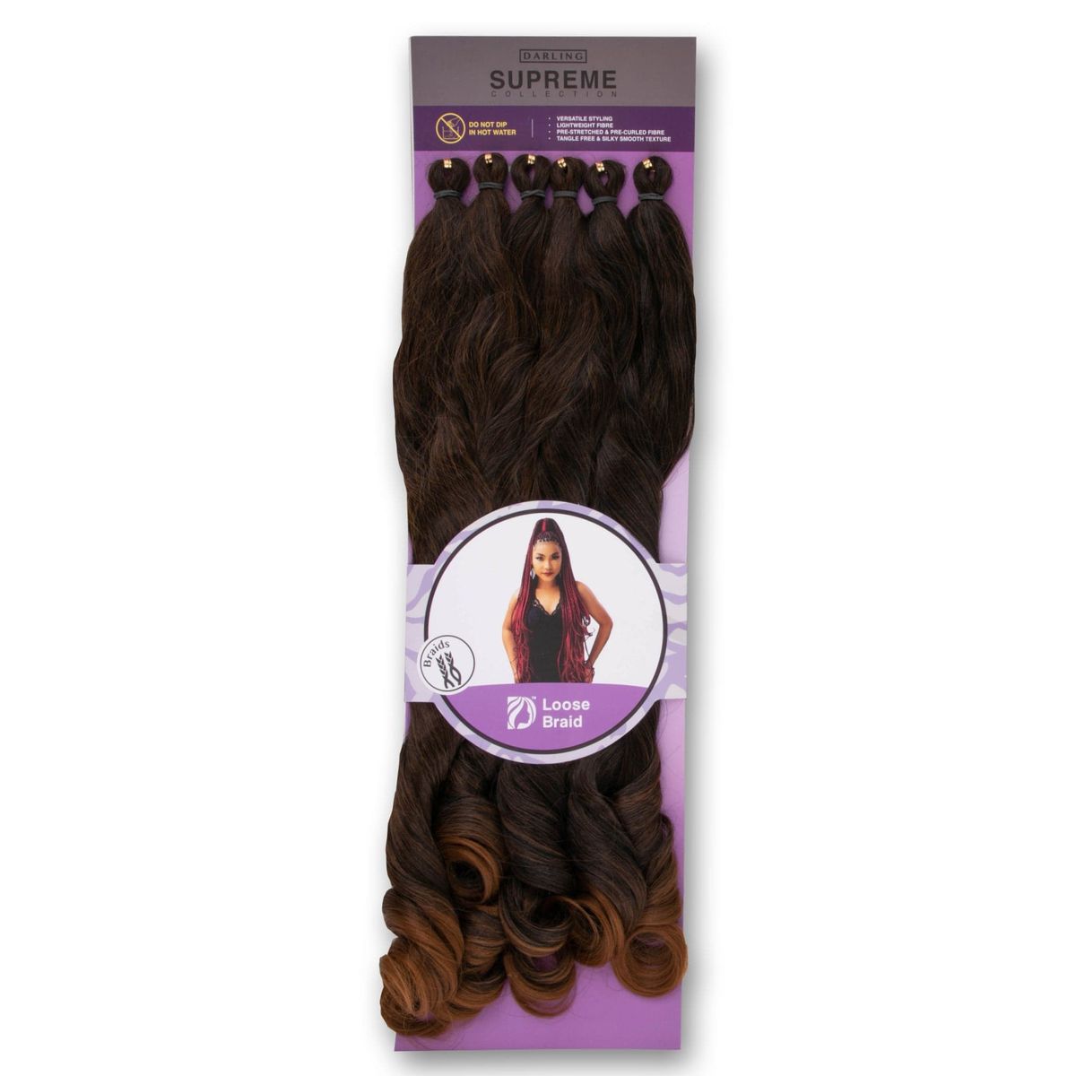 Loose Braid - French Curl - (Pack of 4) - Colour #1/30/27