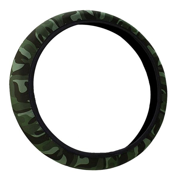 Breathable Lightweight Camo Neoprene Steering Wheel Cover with Soft Grip