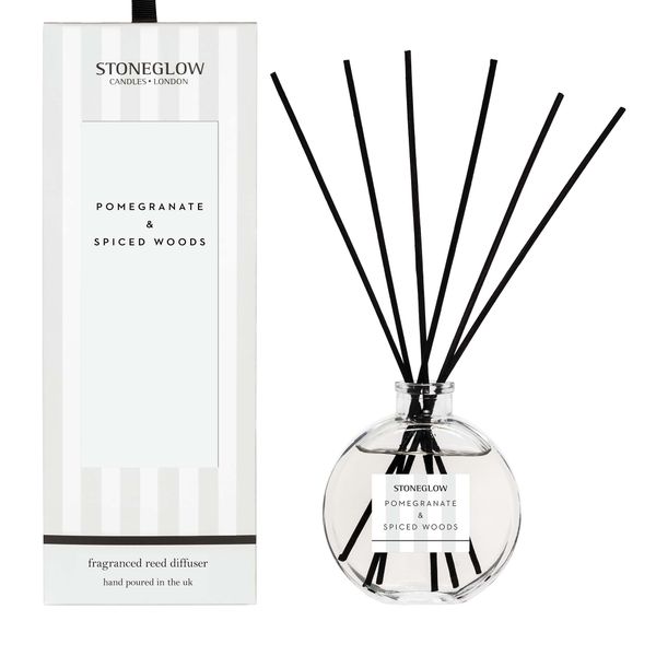 Stoneglow Fragranced Reed Diffuser - Pomegranate &amp; Spiced Woods