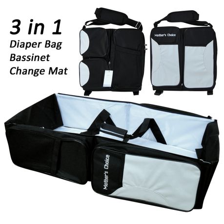 3 in 1 Portable Bassinet Diaper Bag and Changing Station Black Shop Today. Get it Tomorrow takealot