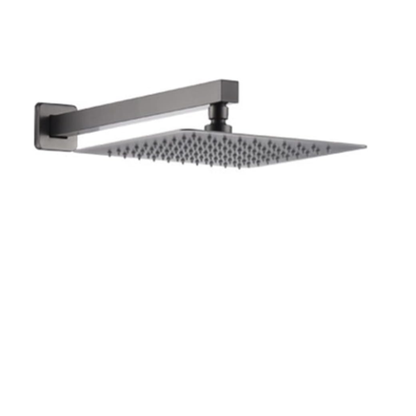 Shower System Concealed Shower Faucet Set Wall Mounted Grey Shower