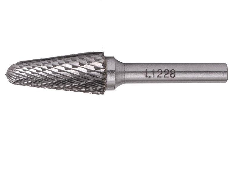 Rotary Burr Tungsten 12x28x6mm Conical - 3 Pack